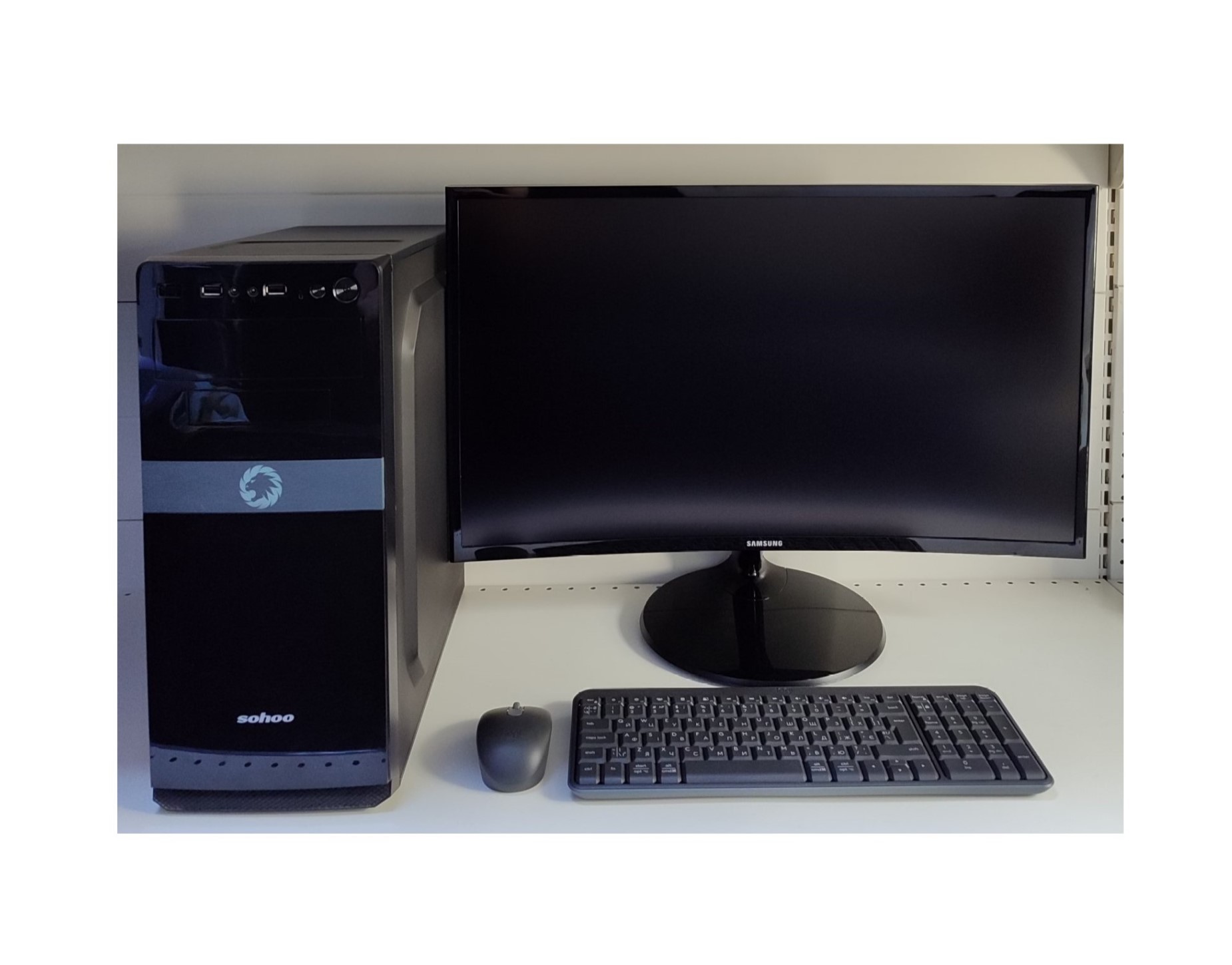 PC Gaming Sohoo + Monitoare/Monitor Curbat 27" + Periferice